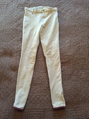 Kids Beige Riding Breeches - Comfortable Equestrian Tights